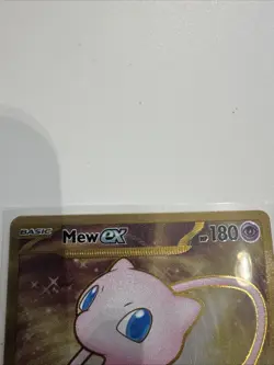2023 Mew EX 205/165 Scarlet & Violet 151 Metal Full Art Pokemon Card - Image 3