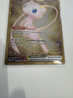 2023 Mew EX 205/165 Scarlet & Violet 151 Metal Full Art Pokemon Card - Image 4