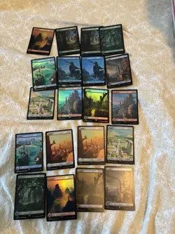 Magic: The Gathering Streets of New Capenna Full Art Land Lot 20 Foils - Image 1