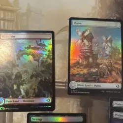 MTG Loren Eclipsed Foil Full Art Land Lot X 10 - Image 3