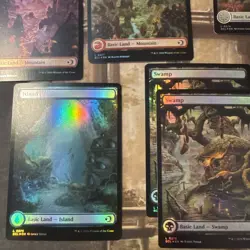 MTG Loren Eclipsed Foil Full Art Land Lot X 10 - Image 5