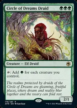 1x Circle of Dreams Druid - Foil - Adventures In The Forgotten Realms - Near Min - Image 1