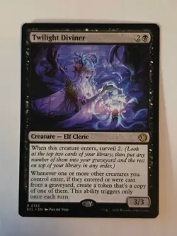 Twilight Diviner Rare ECL 122 Lorwyn Eclipsed MTG - Mint - Pack Fresh, Fast Dhip - Image 1