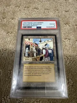 MTG 1993 Magic-Gathering Bazaar Of Baghdad Arabian Nights PSA 4 - Image 1