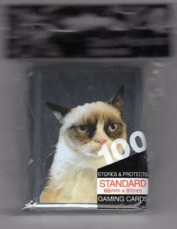 100 Ultra Pro GRUMPY CAT Standard Size Deck Protector Sleeves Pack MTG - Image 1