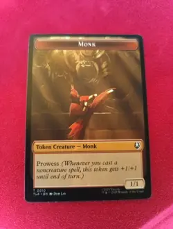 1x MTG - MONK \ FOOD TOKEN #10/21 - FOIL - Avatar: The Last Airbender NM TLA - Image 2