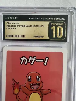 CGC 10 Pristine Charmander Old Maid 2019 Japanese Pokemon Card - Image 3