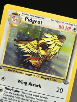 PIDGEOT Pokemon Card - WOTC - 1st Edition - Jungle - 8/64 - HOLO - LP / NM (A) - Image 4