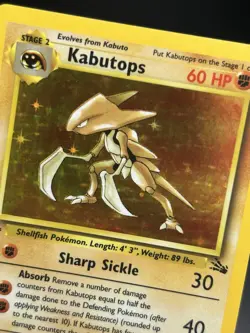 KABUTOPS Pokemon Card - WOTC - 1st Edition - Fossil - 9/62 - HOLO - NM (C) - Image 5