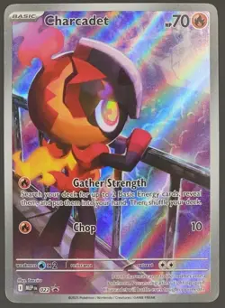 Charcadet 022 ETB Black Star Promo - Pokemon TCG Phantasmal Flames - NM+/SEALED - Image 1