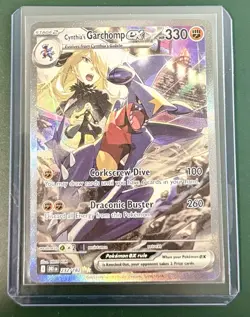 Pokemon TCG Destined Rivals Cynthia's Garchomp EX Card #232/182 - Image 1