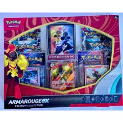 Pokemon TCG Armarouge ex Premium Collection Box Sealed 6 Booster Packs 3 Promos - Image 1