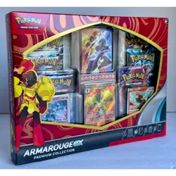 Pokemon TCG Armarouge ex Premium Collection Box Sealed 6 Booster Packs 3 Promos - Image 2