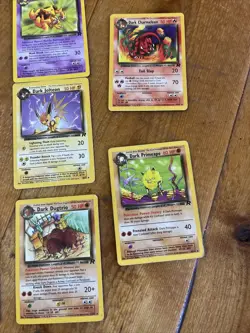Lot of 10 Vintage Dark Pokemon Cards - Image 4
