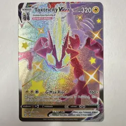 Pokemon TCG Toxtricity VMAX SV113/122 Shining Fates Holo Shiny Rare 320 HP - Image 1