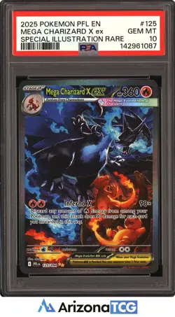 Pokemon 2025 Mega Charizard X ex 125/094 SIR Phantasmal Flames GEM MINT PSA 10 - Image 1