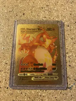2020 Pokemon TCG Textured Gold Foil Fan Art Charizard (lot Of 3) - Image 3