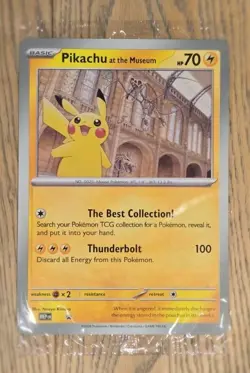 NEW Pikachu At The Museum Promo Sealed Pokemon x National History Museum NHM - Image 1