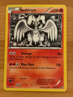 Reshiram 28/113 Holo LP - Legendary Treasures 2013 - Pokemon TCG - Image 1