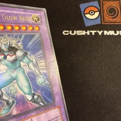 YUGIOH ELEMENTAL HERO GLOW NEOS ULTRA RARE STON-EN036 SMALL CREASE - Image 4