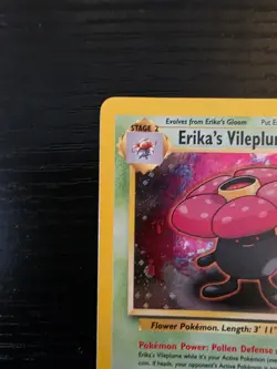 Erika's Vileplume 5/132 Holo Gym Heroes Pokemon TCG LP Lightly Played English - Image 2