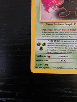 Erika's Vileplume 5/132 Holo Gym Heroes Pokemon TCG LP Lightly Played English - Image 3