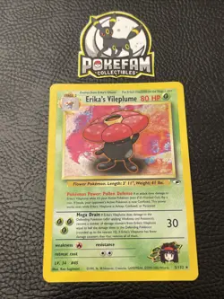 Erika's Vileplume - 5/132 - Pokemon Gym Heroes Unlimited Holo Rare Card WOTC LP+ - Image 1