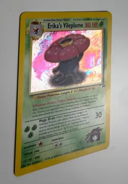2000 WOTC POKEMON GYM HEROES UNLIMITED ERIKA'S VILEPLUME 5/132 HOLO RARE LP - Image 5
