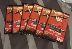 One Piece TCG - Carrying On His Will - OP13 English Booster Pack Lot Of 6 - Image 1