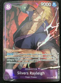 One Piece Silvers Rayleigh (Alternate Art) OP13-066 Carrying On His Will Foil - Image 1