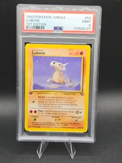 Pokemon Card 50/64 Cubone 1st Edition Jungle English - PSA 9 NEW CERT - Image 1