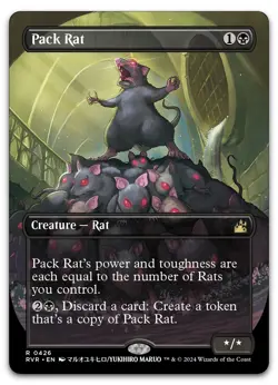 Pack Rat (Anime Borderless) #426 (NM) Ravnica Remastered RVR Magic MTG - Image 1