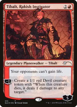 1 x Tibalt, Rakish Instigator - Foil - Stained Glass - Secret Lair - NM-Mint - M - Image 1
