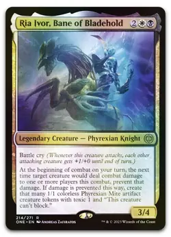 Ria Ivor, Bane of Bladehold #214 (Foil) NM Phyrexia All Will Be One Magic MTG - Image 1