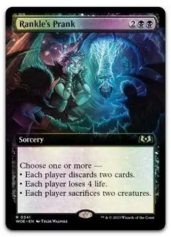 Rankle's Prank (Extended Art) #341 (Foil) (NM) Wilds of Eldraine WOE Magic MTG - Image 1