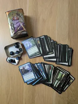 Deck Vault, Full Dice Set And 148 Various Magic The Gathering Cards - Image 1