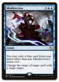 Misdirection #15 (NM) Merfolk vs Goblins DDT Magic MTG - Image 1