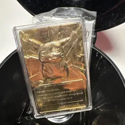 Set 4 23K Gold Plated Pokemon Cards Vintage 1999 Burger King Charizard Pikachu - Image 4