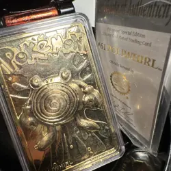 Set 4 23K Gold Plated Pokemon Cards Vintage 1999 Burger King Charizard Pikachu - Image 5