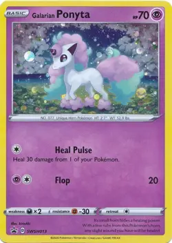 Galarian Ponyta SWSH013 Promo SWSH: Sword & Shield Promo Cards LP Pokemon Card - Image 1