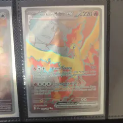 Pokemon TCG 2025 Destined Rivals: Team Rocket’s Moltres ex 208/182 Ultra Rare NM - Image 1