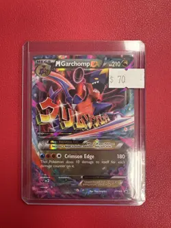 Pokemon TCG XY Black Star Promo Mega M Garchomp EX Card - Image 1