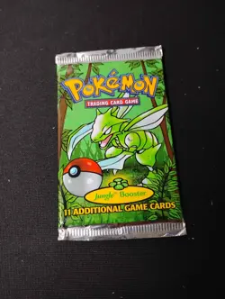 Pokemon 1999 Jungle Booster Pack Scyther Unlimited, Vintage, Sealed - Image 1