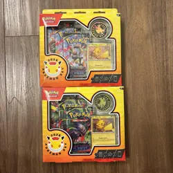 X2 2026 Pokemon Day Collection Factory Sealed Box 3 Packs PIKACHU DAMAGED BOXES! - Image 1