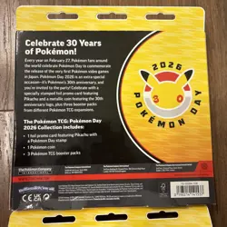 X2 2026 Pokemon Day Collection Factory Sealed Box 3 Packs PIKACHU DAMAGED BOXES! - Image 4