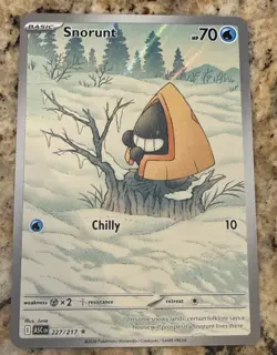 Pokemon Ascended Heroes - Snorunt 227/217 Illustration Rare English - Image 1