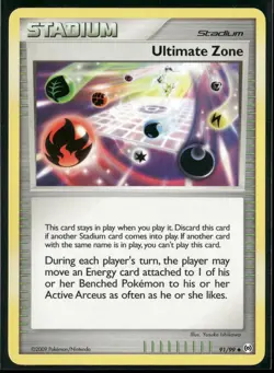 Pokemon * Ultimate Zone #91/99 Uncommon * Arceus * Near Mint or Better - Image 1