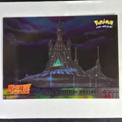 The Temple of Mewtwo #18 Foil Blue Logo 1999 Topps Pokemon the First Movie Topps - Image 1