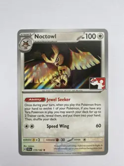 Noctowl 115/142 - Play! Prize Pack Series - Non-Holo - Pokemon TCG - NM - Image 1