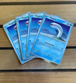 Pokemon TCG Wiglett Scarlet Violet Base Set 055/198 Regular Playset X 4 - Image 1